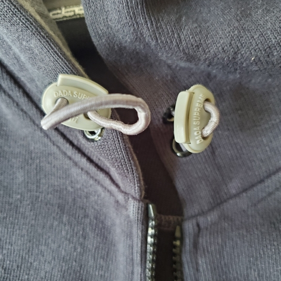 DADA SUPREME Large Grey/ Black Zip Up Hoodie - Picture 8 of 10